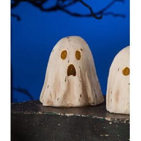 Bethany Lowe Designs - Scared Ghost Luminary Small Paper Mache - TJ2303