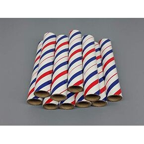 10 FIREWORKS PYRO Red/White/Blue Cardboard Tubes 3/4" x 6" x 3/32"Q