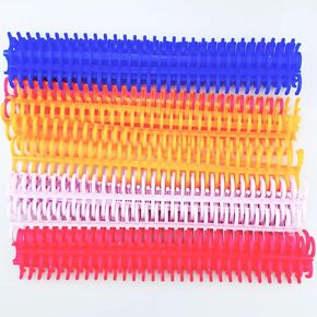 Markeny Plastic Click Binding Combs Colorful Spiral Binding Coils 12mm Comb Binding Spines 30 Rings Binder Combs Kits, 20PCS