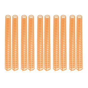 10PCS Binding Spines Plastic Binding Combs Spiral Binding Coils for A4 B5 A5 Paper Size 19mm 30 Rings 150 Sheets Capacity (Purple)