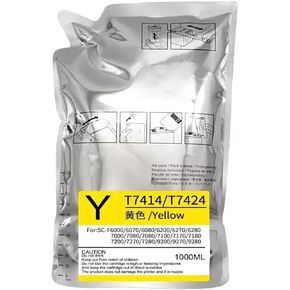 Dye Sublimation Ink Pack with Chip Compatible with F6000 F7000 F6070 F6080 F6280 F7070 F6200 F7200 F6270 Printers and T741X T7411 T7412 T7413 T7414 Printer Models(Cyan)