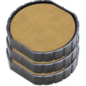 E/R50 Replacement Pad Compatible for 2000 Plus Printer R50 - Water Based - Pack of 3 - Black