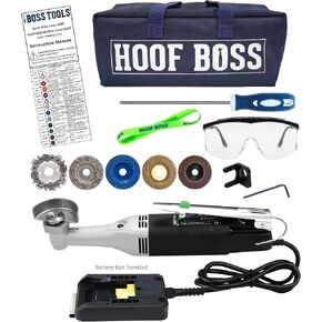 Hoof Boss - Goat Hoof Trimmers Complete Mobile Set - Requires 20 Volt Battery Not Included - Goat Hooves Trimmer Tool Kit