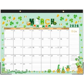 Desk Calendar 2025-2026 - July 2025 - December 2026,18 Monthly Desk Calendar, 17"×12", 2025-2026 Calendar with Corner Protectors, Large Ruled Blocks - 12 Different Themes