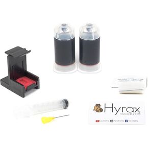 Black Ink Refill Box Kit for HP 60, 60XL, 61, 61XL, 62, 62XL, 63, 63XL, 64, 64XL, 65, 65XL, 67, 67XL Cartridges