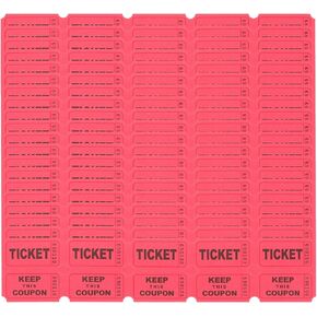 Raffle Tickets Roll for Events 100Pcs Double Roll Mall Tickets Activity Center Universal Carnival Tickets for Events Door Prizes Drinks