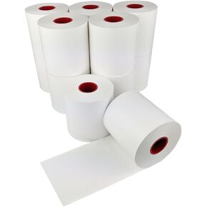 MAXStick Sticky Thermal Paper - Compatible with Star TSP654IISK, Bixolon SRP-S3000, EPSON TM-L100 and EPSON Restick printers - 3 1/8" x 170' - 12 rolls/case - Diamond Adheisve Pattern