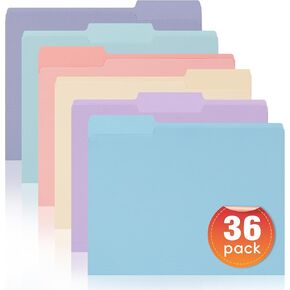 File Folders 8.5x11, 36 Packs Manila File Folder, 1/3 Cut Tab for Easy Labeling and Organization Letter Size, for Home, Office, School Filing in Kuwait