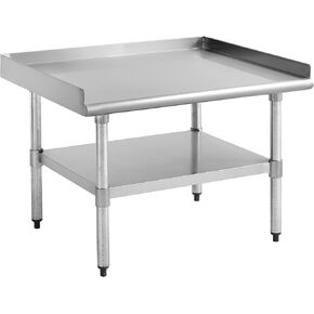 Kratos Stainless Steel Kitchen Equipment Stand 36"x30" with Undershelf, NSF Worktable for Restaurants - 18ga/430SS