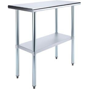 18 in. x 36 in. Stainless Steel Work Table | NSF Kitchen Prep Table | Utitly Metal Table