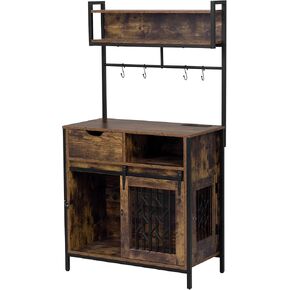 Stylish Industrial Pet Friendly Furniture with Charging Station and Hanging Space