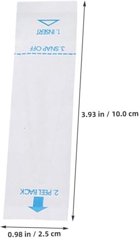 Cabilock 100pcs مسبار حماة لأغاني قياس الحرارة لقياس الحيوانات الأليفة سهلة الاستخدام الأكمام المقياس للكلاب القطط والأرانب in Kuwait