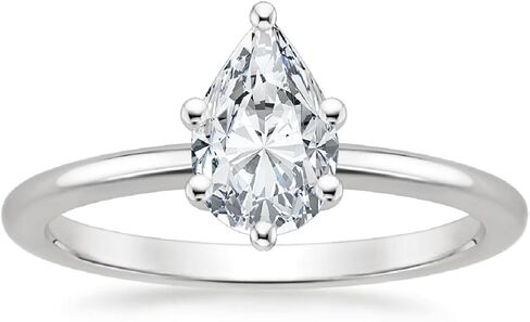2-4CT Pear Cut Colorless Moissanite Bridal Ring Wedding Set Gold Silver Solitaire Engagement Anniversary Promise Gifts for Her in Saudi Arabia