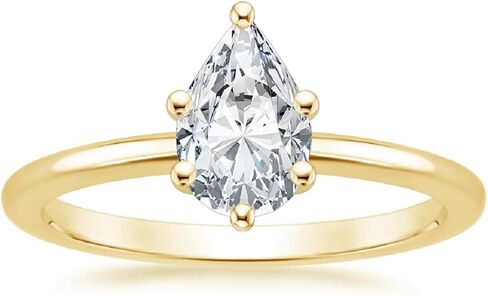 2-4CT Pear Cut Colorless Moissanite Bridal Ring Wedding Set Gold Silver Solitaire Engagement Anniversary Promise Gifts for Her in Saudi Arabia