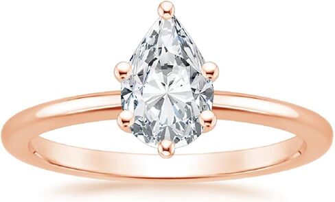 2-4CT Pear Cut Colorless Moissanite Bridal Ring Wedding Set Gold Silver Solitaire Engagement Anniversary Promise Gifts for Her in Saudi Arabia