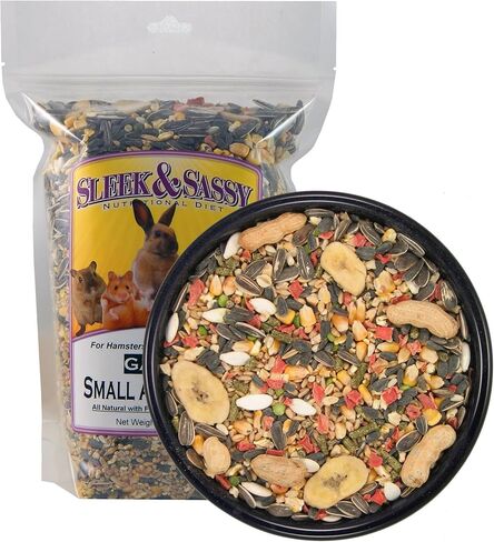 SLEEK & SASSY Garden Small Animal Food for Hamsters, Gerbils, Mice & Rats (2 lbs.) in Saudi Arabia