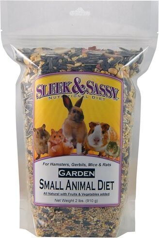 SLEEK & SASSY Garden Small Animal Food for Hamsters, Gerbils, Mice & Rats (2 lbs.) in Saudi Arabia