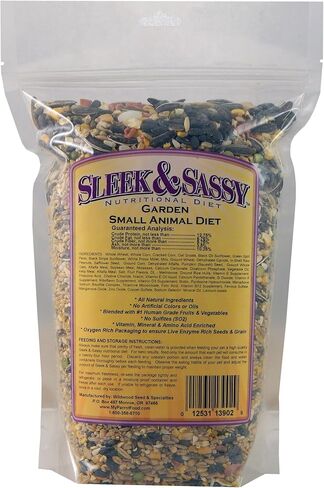 SLEEK & SASSY Garden Small Animal Food for Hamsters, Gerbils, Mice & Rats (2 lbs.) in Saudi Arabia