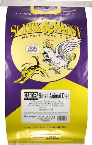 SLEEK & SASSY Garden Small Animal Food for Hamsters, Gerbils, Mice & Rats (2 lbs.) in Saudi Arabia