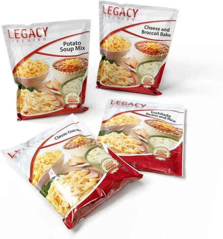 Long Term Gluten Free 72 Hour Emergency Food Kit: 32 Large Servings - 9 lbs Disaster Prepper Freeze Dried Meals - Disaster Insurance Supplies with 25 Year Shelf Life in Saudi Arabia