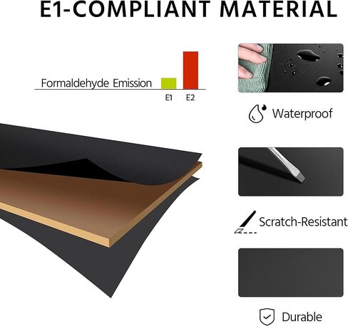 Topeakmart Rolling Vertical Filing Cabinet with 2 Drawer and 1 Open Compartments, File Storage Cabinet with Lock, Printer Stand for Home and Office Black/Rustic Brown in Kuwait