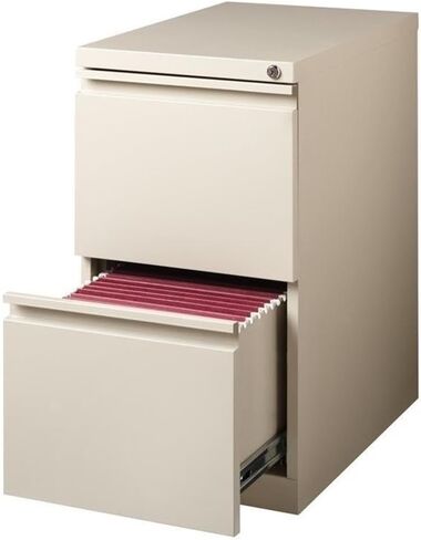Hirsh Industries 20" Deep 2 Drawer Mobile File Cabinet File in Putty in Saudi Arabia
