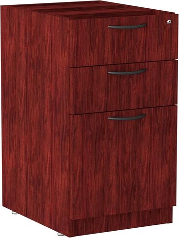 Alera Valencia Series 16 by 22 by 28-Inch 2 Box and 1 File Drawer Full Pedestal, Mahogany in Saudi Arabia