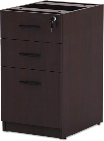 Alera Valencia Series 16 by 22 by 28-Inch 2 Box and 1 File Drawer Full Pedestal, Mahogany in Saudi Arabia