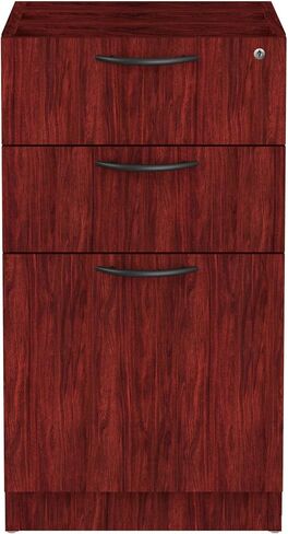 Alera Valencia Series 16 by 22 by 28-Inch 2 Box and 1 File Drawer Full Pedestal, Mahogany in Saudi Arabia