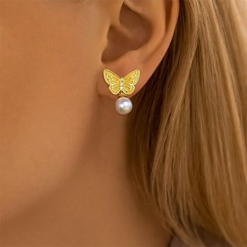 Cycuff 925 Sterling Silver Earrings Studs Colorful Cubic Zirconia Jewelry Stud Earrings for Women Teen Girls Set Earring Gifts for Her (Dreamcatcher K Gold Stud Earrings) in Kuwait