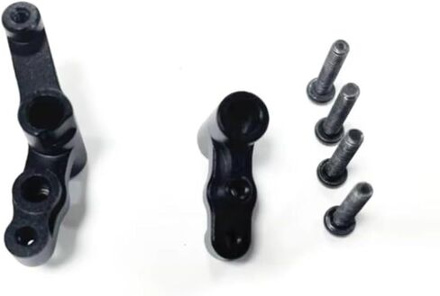 RC Spare Part Compatible with MJX for Hyper for Go 14210 14209 1/14 RC Crawler Car Parts Accessories CNC Aluminum Steering Servo Saver Complete(Black) in Kuwait