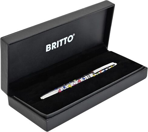 Britto Premium Rollerball Pen - نقطة رائعة إضافية مع حبر أسود سائل سائل سائل 0.5 مم ، وكتابة دقة سلسة وقلم تجفيف سريع للمجلة (المناظر الطبيعية اليابانية ، الملونة) in Kuwait