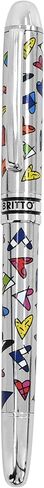 Britto Premium Rollerball Pen - نقطة رائعة إضافية مع حبر أسود سائل سائل سائل 0.5 مم ، وكتابة دقة سلسة وقلم تجفيف سريع للمجلة (المناظر الطبيعية اليابانية ، الملونة) in Kuwait