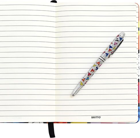 Britto Premium Rollerball Pen - نقطة رائعة إضافية مع حبر أسود سائل سائل سائل 0.5 مم ، وكتابة دقة سلسة وقلم تجفيف سريع للمجلة (المناظر الطبيعية اليابانية ، الملونة) in Kuwait