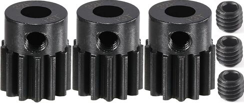 32P 23T RC CAR GEAR SET | 45# أكسيد الأسود الصلب | 5 ملم تتحمل +0.03mm | ترس ترس محرك هندسي دقيق مع Traxxas/ARRMA/HPI/KYOSHO (3 عبوات مع مسامير مجموعة M4) in Kuwait