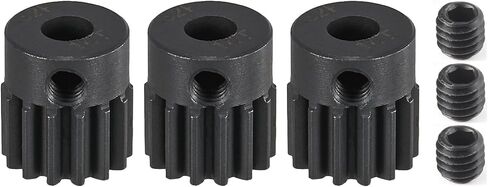 32P 23T RC CAR GEAR SET | 45# أكسيد الأسود الصلب | 5 ملم تتحمل +0.03mm | ترس ترس محرك هندسي دقيق مع Traxxas/ARRMA/HPI/KYOSHO (3 عبوات مع مسامير مجموعة M4) in Kuwait