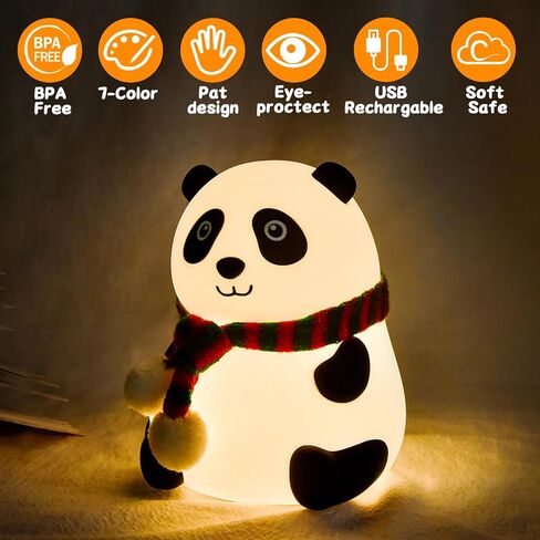 Tremdwoto Cat Night Light for Kids, Silicone Nightlight Lamp, 7 Color Changing Nursery Night Light for Kids Bedroom, Super Gift for Boys Girls Toddler Children in Saudi Arabia