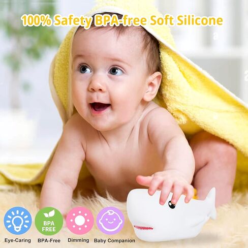 ضوء ليلي للقطط من تريمدوتو للأطفال، مصباح ليلي من السيليكون، 7 ألوان متغيرة لإضاءة الحضانة الليلية لغرفة نوم الأطفال، هدية رائعة للأولاد والبنات والأطفال الصغار in Kuwait