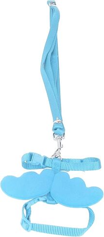مقود Diooche على شكل Duck Harness مع حجم قابل للتعديل للتدريب في الهواء الطلق - مقود تدريب الدجاج البوليستر المتميز للحيوانات الأليفة الصغيرة ، الأزرق S (صغير) in Kuwait