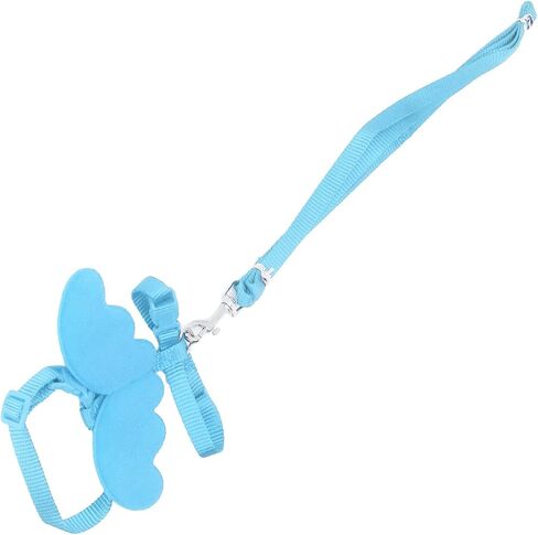 مقود Diooche على شكل Duck Harness مع حجم قابل للتعديل للتدريب في الهواء الطلق - مقود تدريب الدجاج البوليستر المتميز للحيوانات الأليفة الصغيرة ، الأزرق S (صغير) in Kuwait