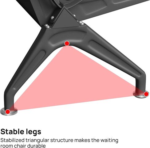 Wonline غرفة انتظار مقعد ، كراسي غرفة الانتظار مع ذراع مبطنة ، Pu Leather Office Lobby Conference Conference Conferious Office Seting Seafer in Kuwait