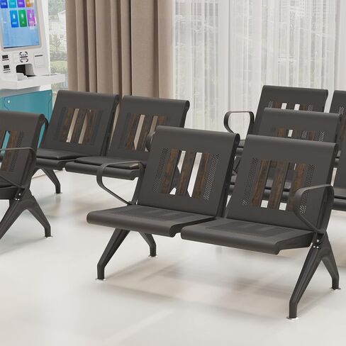 Wonline غرفة انتظار مقعد ، كراسي غرفة الانتظار مع ذراع مبطنة ، Pu Leather Office Lobby Conference Conference Conferious Office Seting Seafer in Kuwait