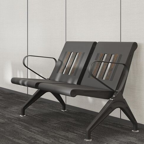 Wonline غرفة انتظار مقعد ، كراسي غرفة الانتظار مع ذراع مبطنة ، Pu Leather Office Lobby Conference Conference Conferious Office Seting Seafer in Kuwait