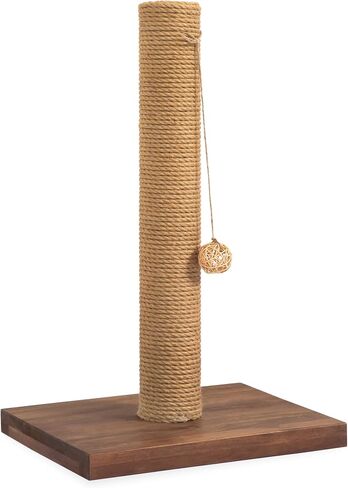 Cat Scratching Posts for Indoor Cats, Solid Wood Kiity Post Scratcher, Tall 22 Inch-1 Pillar, Sisal Material Natural in Saudi Arabia
