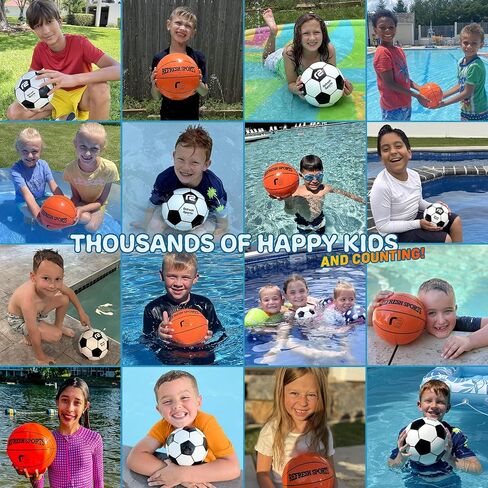 Aqua Dive Pool Ball - Underwater Pool Toys For Kids & Teens - Fun Summer Water Toys & Beach Games for Boys & Girls - Watermelon Gifts for Kids - 6" Soccer Ball - Boy Gift Ages 8 9 10 11 12+ Year Old in Kuwait