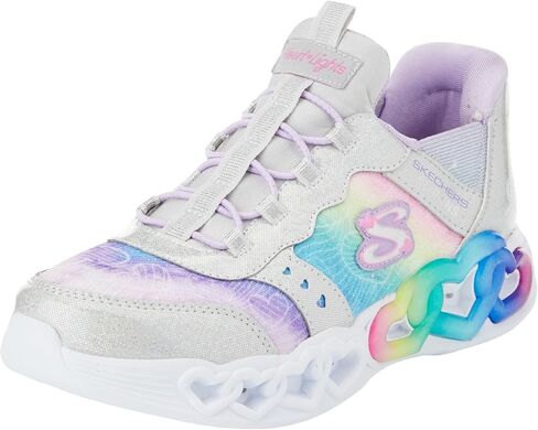 Skechers Unisex-Child Infinite Heart Lights-Eternal Shimmer Sneaker in Saudi Arabia