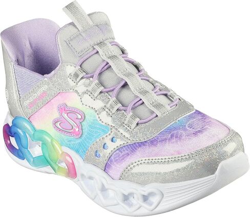 Skechers Unisex-Child Infinite Heart Lights-Eternal Shimmer Sneaker in Saudi Arabia