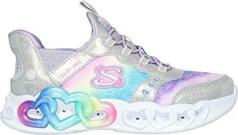 Skechers Unisex-Child Infinite Heart Lights-Eternal Shimmer Sneaker in Saudi Arabia