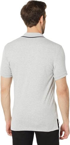U.S. Polo Assn. Slim Fit Tipped Interlock Knit Polo Black MD in Saudi Arabia