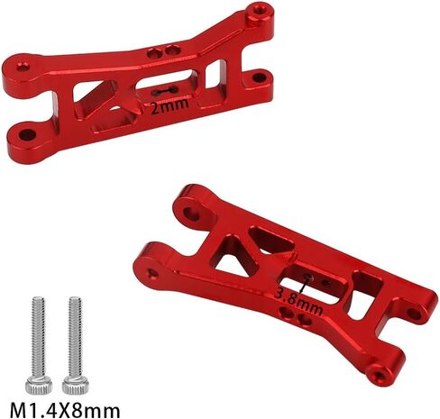 Aluminum Front & Rear Suspension Arms for 1/24 Buggy Losi Micro-B Metal Upgrade Parts (red) in Saudi Arabia